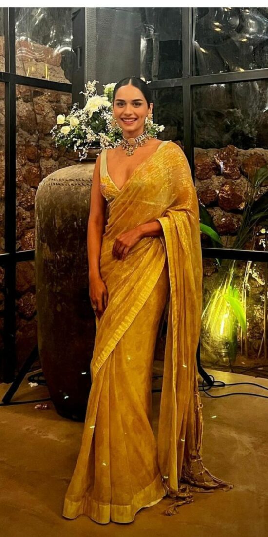 saree golden